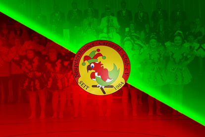 Logo des Neupetershainer Carneval Club mit einem roten Papagei, der eine Narrenkappe trägt, umgeben von Text 'Neupetershainer Carneval Club e.V. SEIT 1984'.