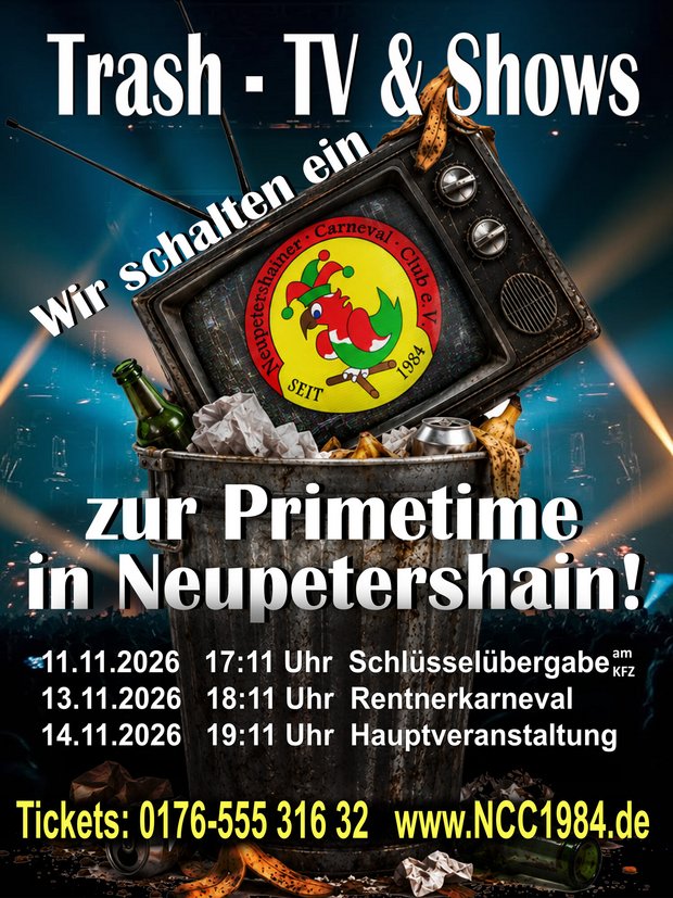Plakat Trash-TV & Shows – NCC November 2026